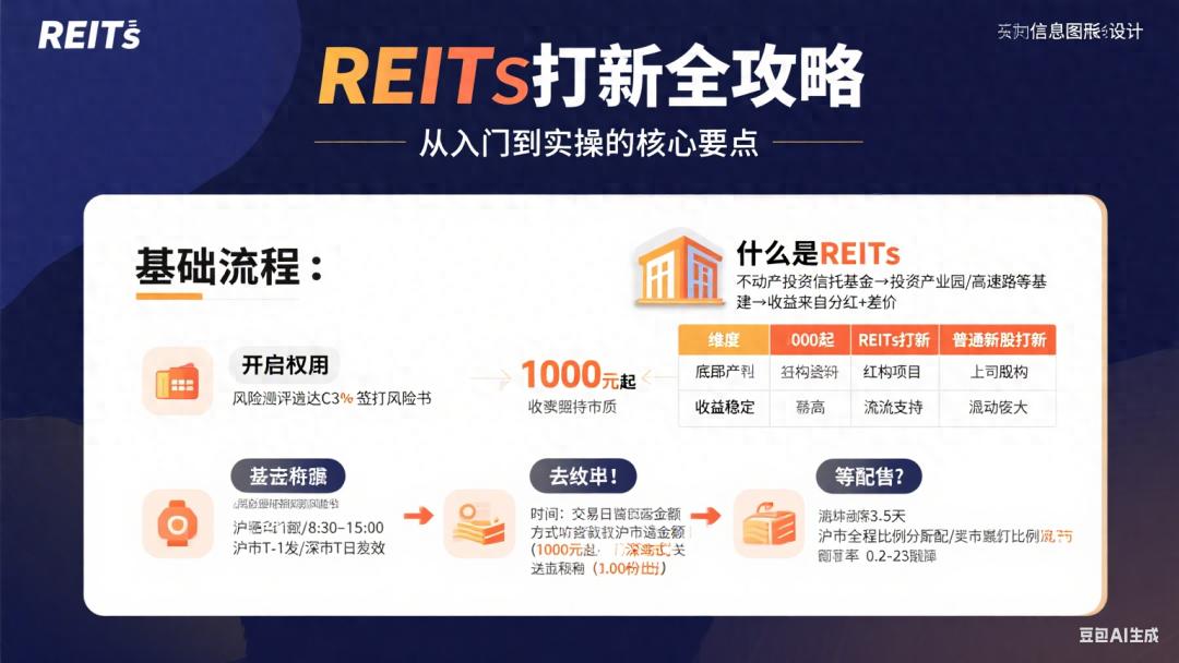 REITs打新入门指南_REITs打新全流程操作攻略_安e理财新股申购流程图
