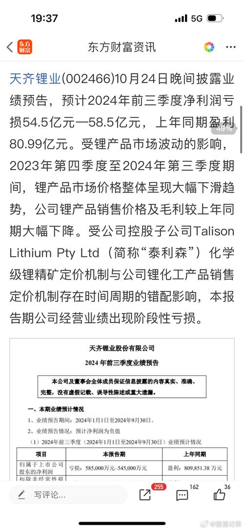 天齐锂业（002466）获发明专利证书，对经营业绩影响几何？